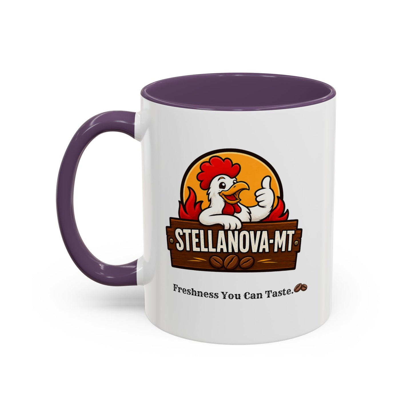 StellaNova-MT "Freshness You Can Taste" Accent Coffee Mug (11, 15oz)
