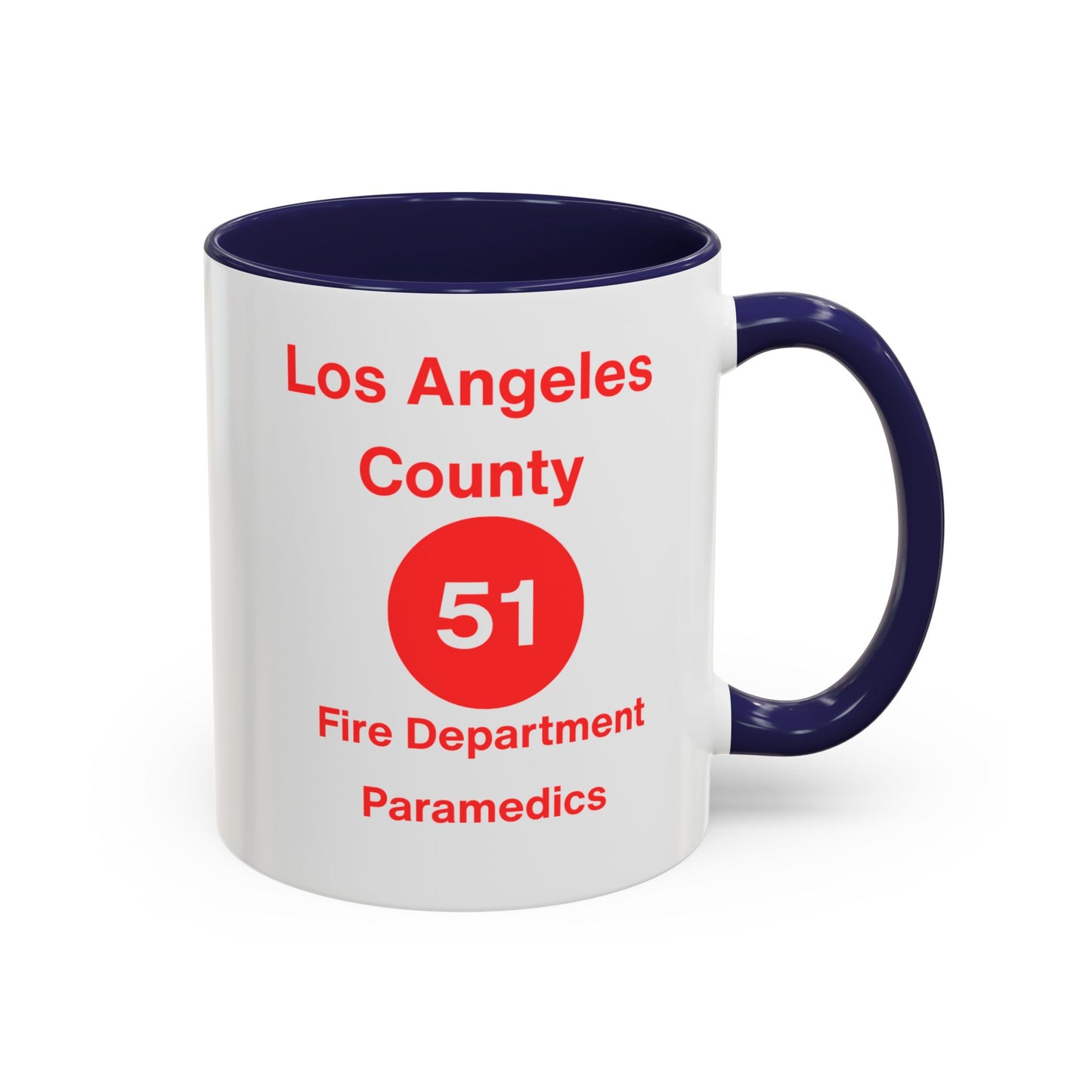 Emergency Paramedic Squad 51 Accent Coffee Mug (11, 15oz)