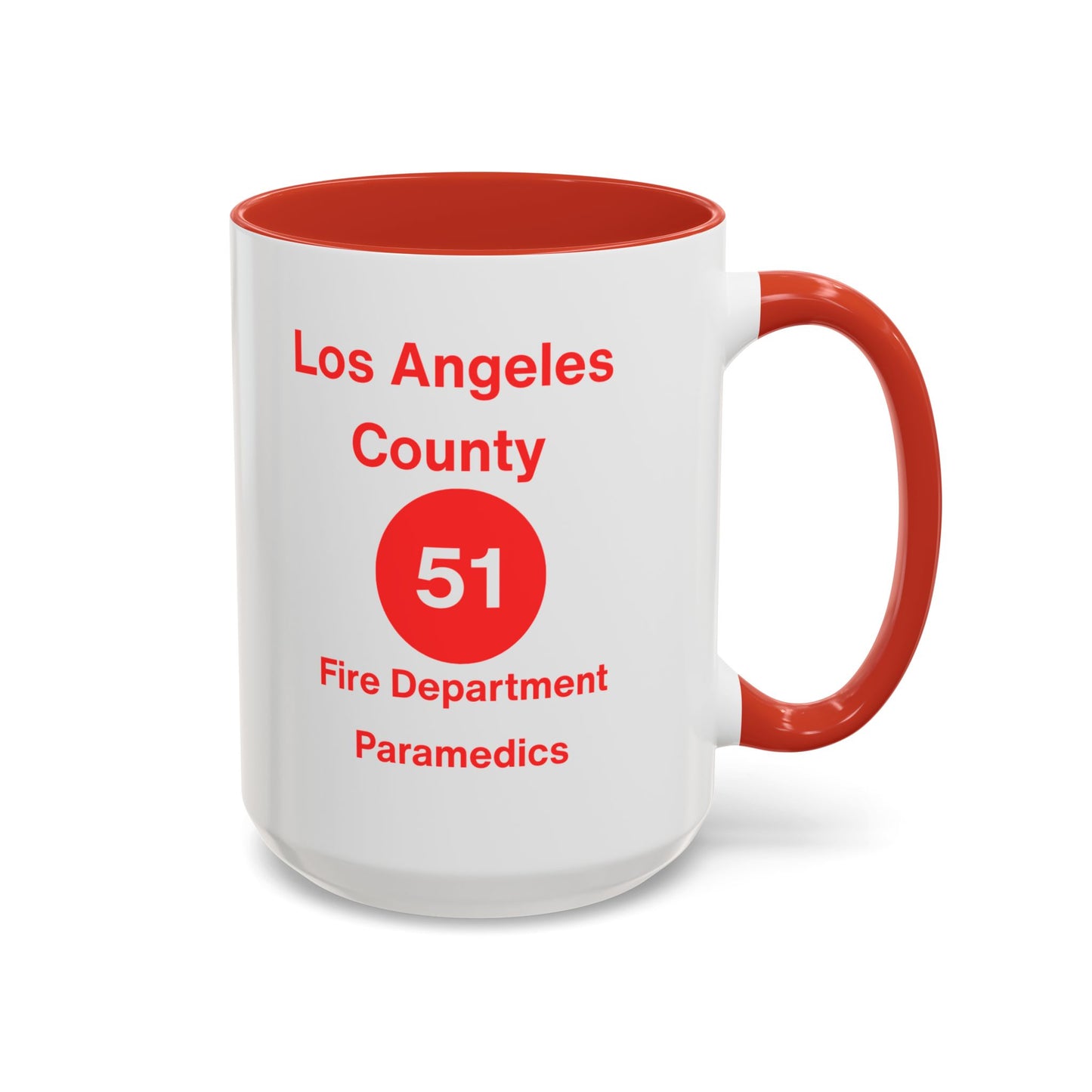 Emergency Paramedic Squad 51 Accent Coffee Mug (11, 15oz)