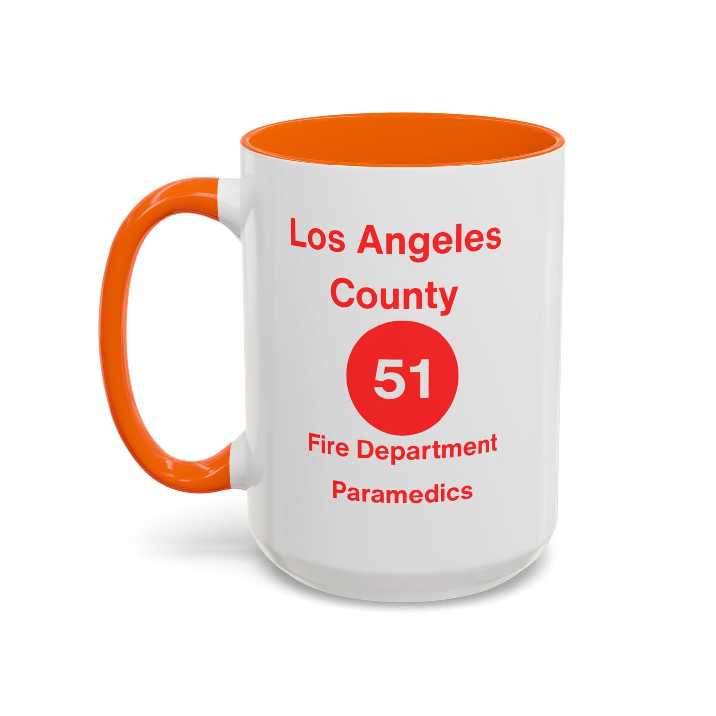 Emergency Paramedic Squad 51 Accent Coffee Mug (11, 15oz)
