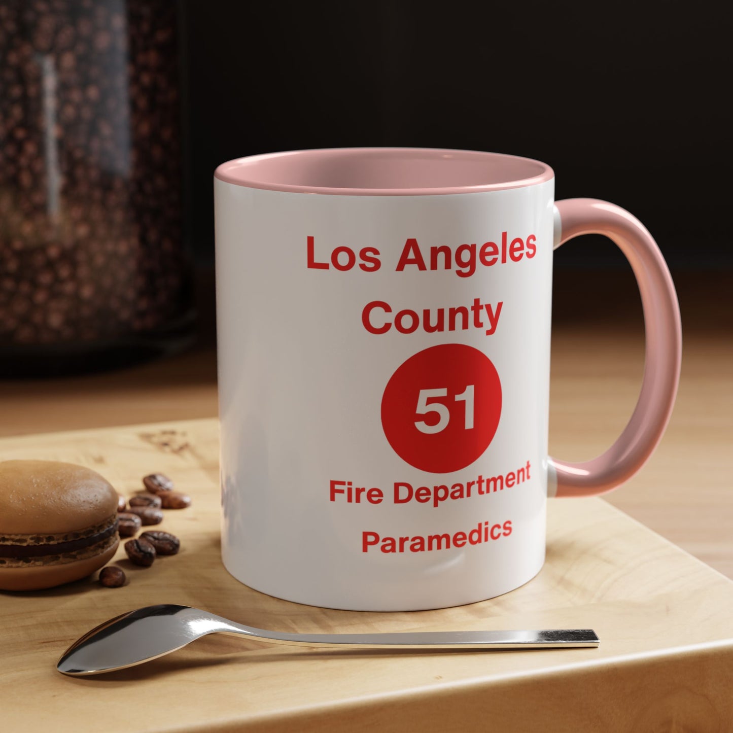 Emergency Paramedic Squad 51 Accent Coffee Mug (11, 15oz)