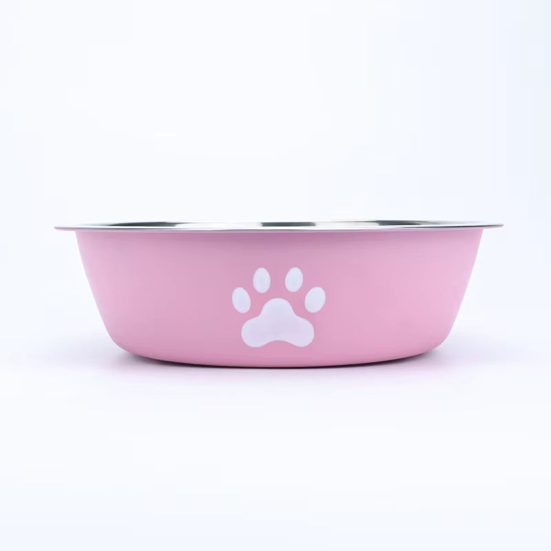 Dog Bowls Stainless Steel Dogs Feeding Bowls with Non-Slip Silicone Sole Dog Food Water Bowl Pet Bowl Dog Dishes for Dog Cat Pet