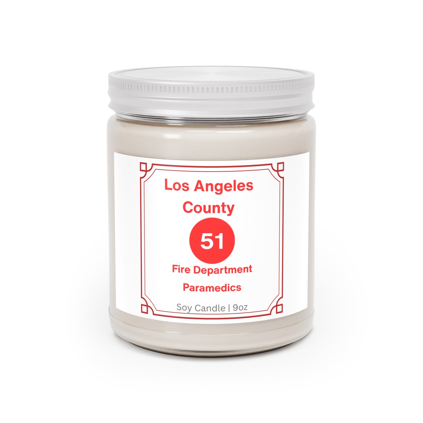 Emergency! Scented Soy Candles with White Lid, 9oz