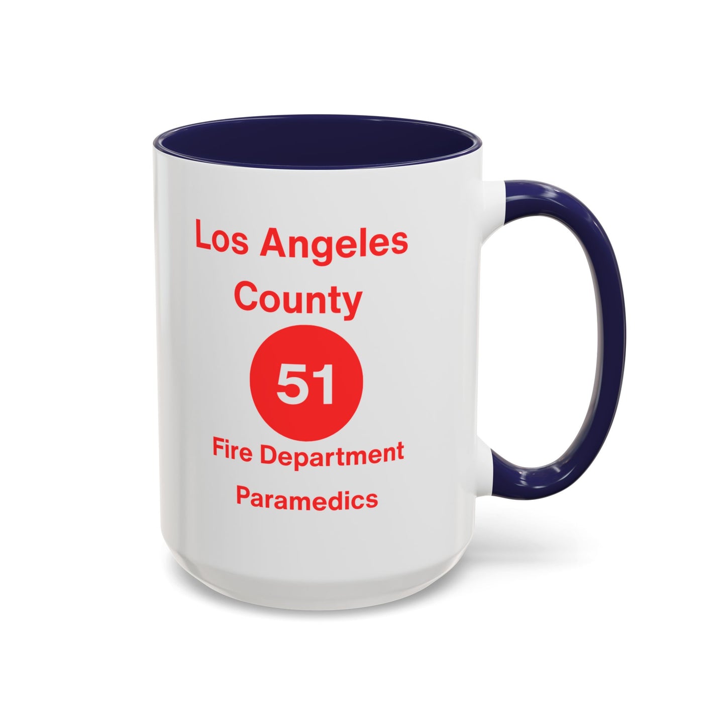 Emergency Paramedic Squad 51 Accent Coffee Mug (11, 15oz)