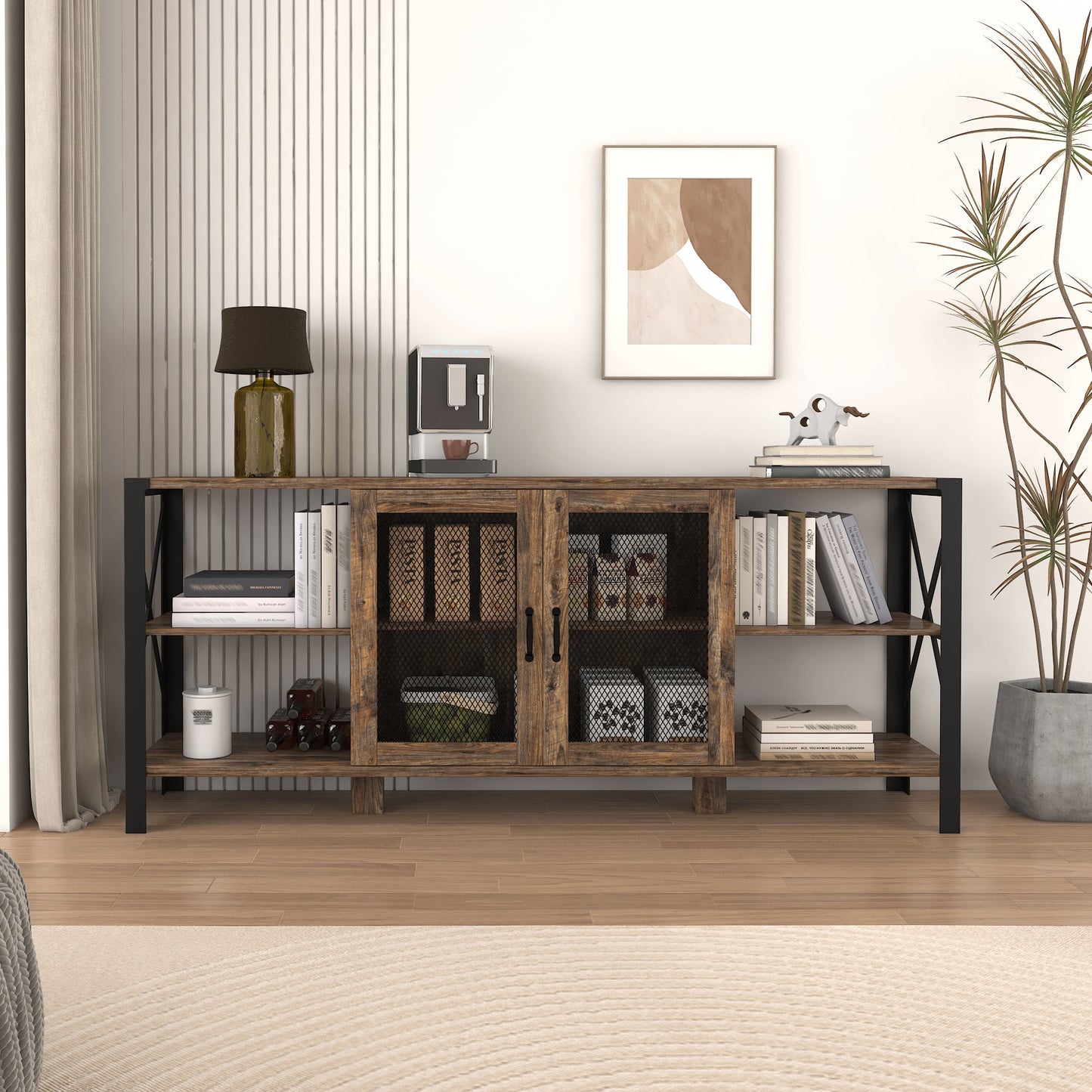 TV Stands for Living Room, Industrial TV Stand for Bedroom Furniture,