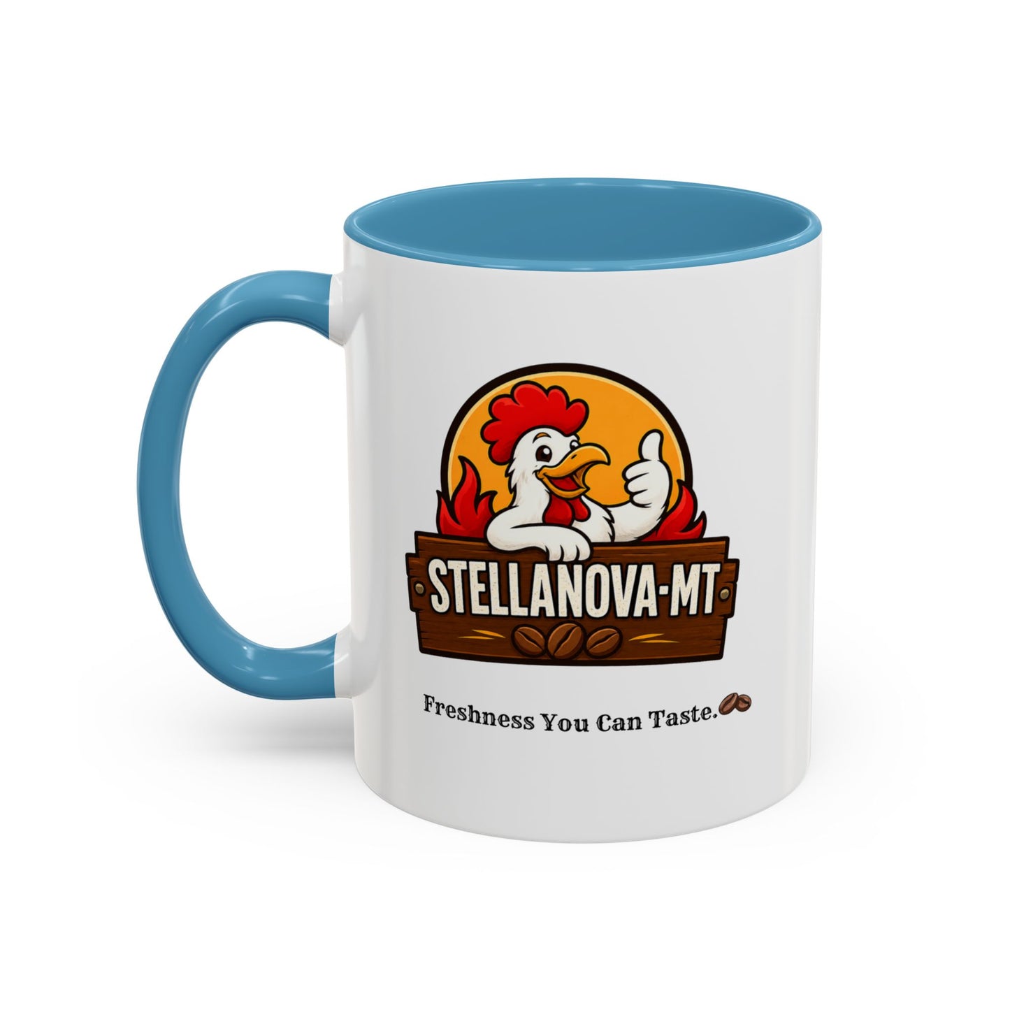 StellaNova-MT "Freshness You Can Taste" Accent Coffee Mug (11, 15oz)