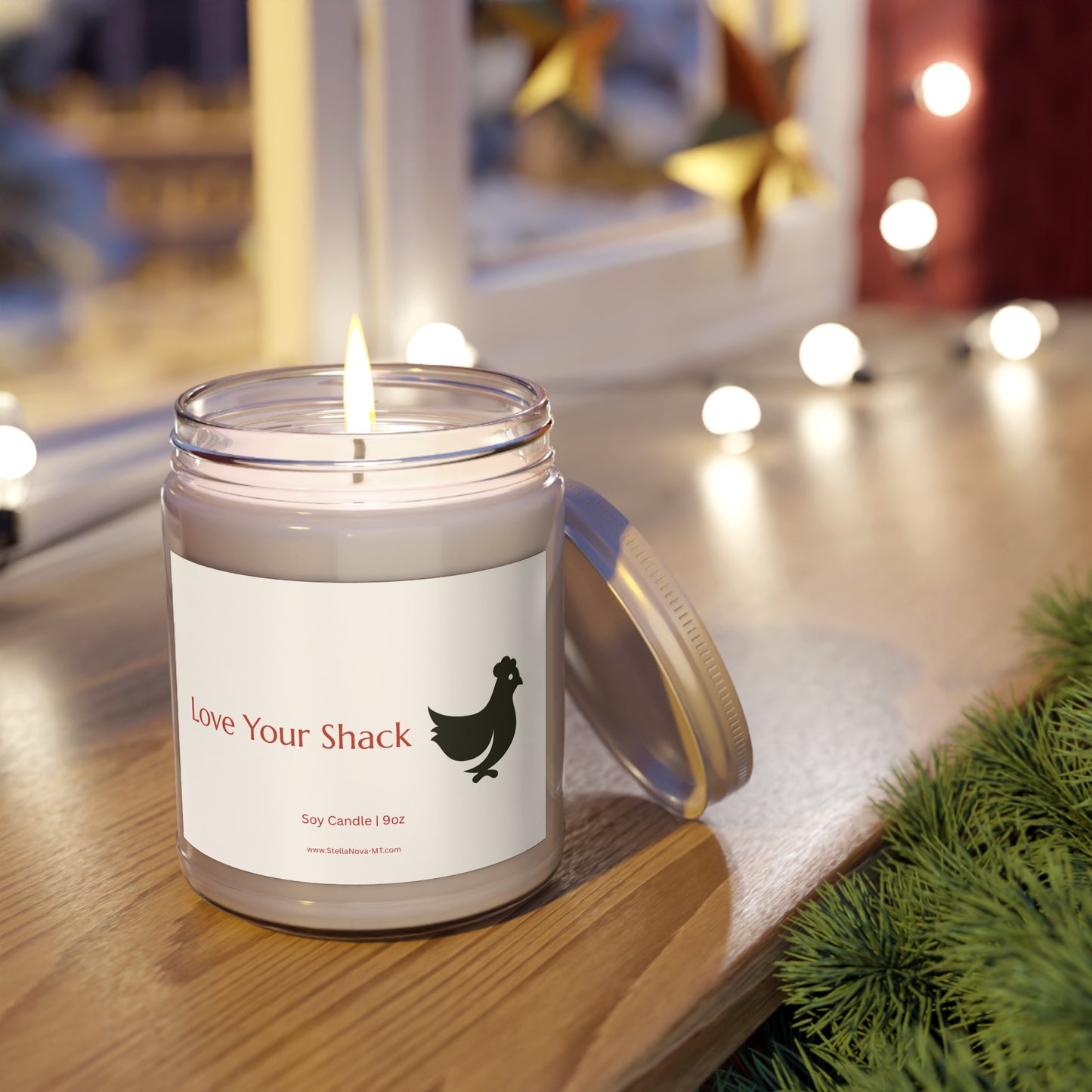 Love Your Shack Scented Soy Candles with White Lid, 9oz