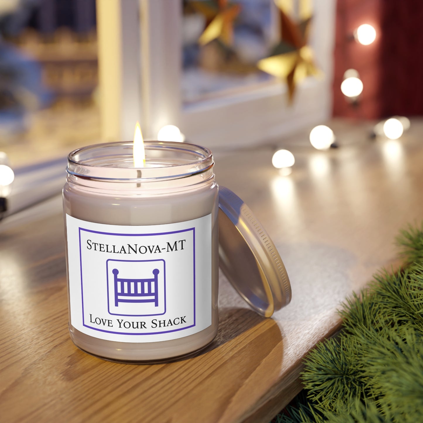 StellaNova-MT Scented Soy Candles with White Lid, 9oz