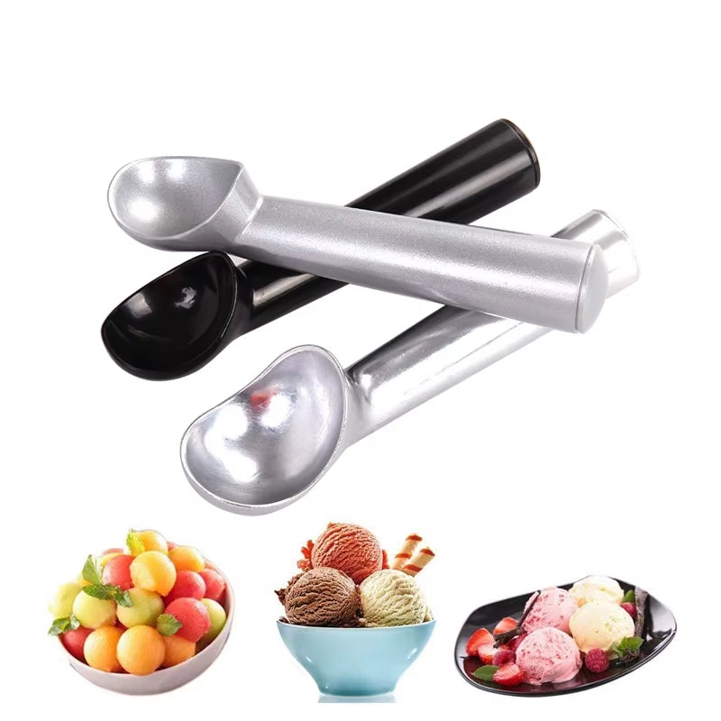 Nonstick Anti-Freeze Ice Cream Scoop Aluminum Ice Cream Spoon Melon Ball Cookie Dough Scoop Ice Cream Tools KC0080