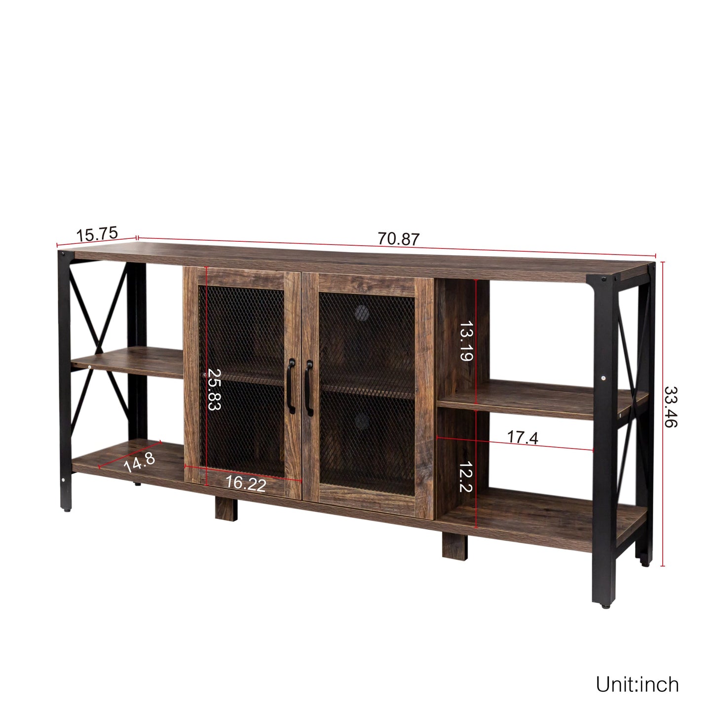 TV Stands for Living Room, Industrial TV Stand for Bedroom Furniture,