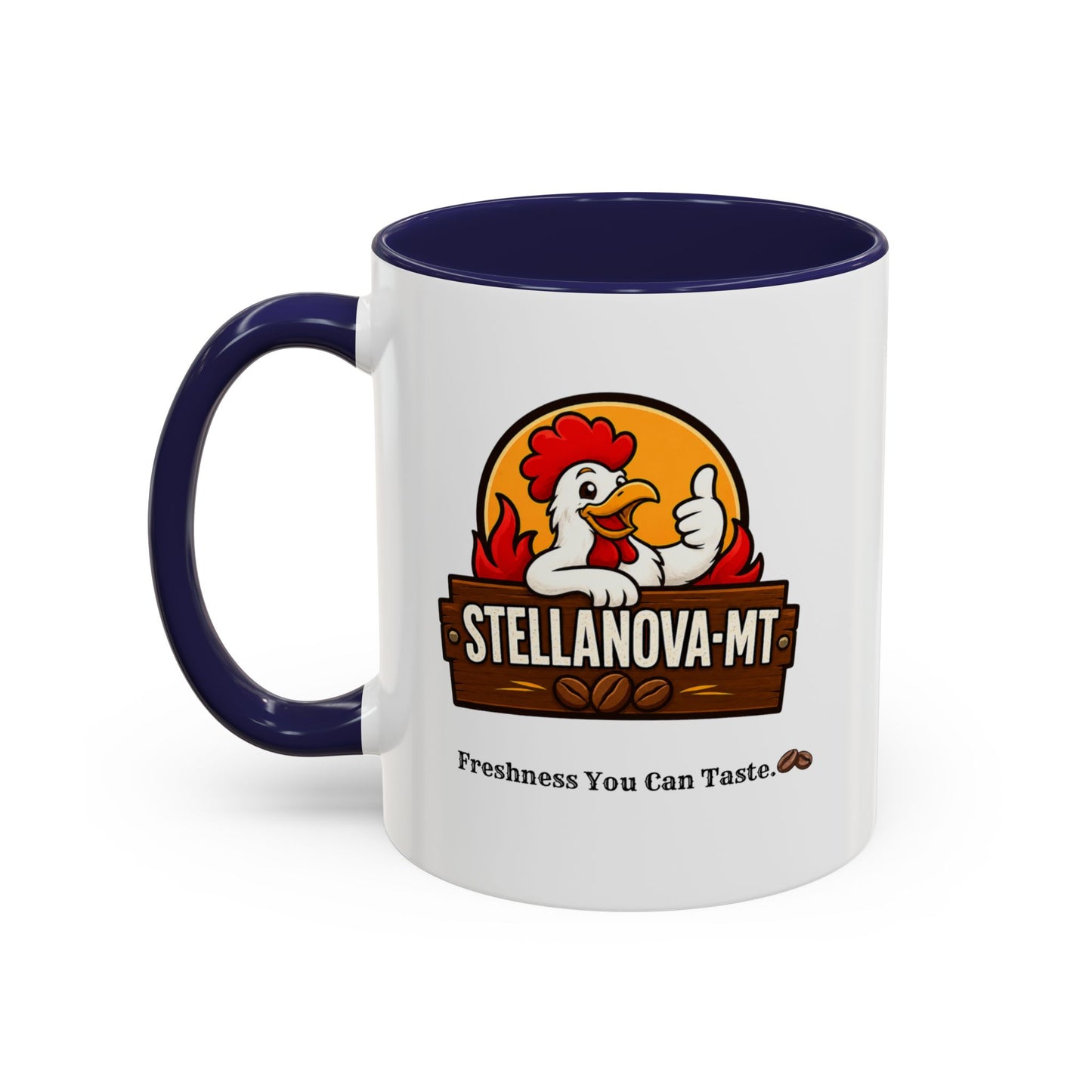 StellaNova-MT "Freshness You Can Taste" Accent Coffee Mug (11, 15oz)