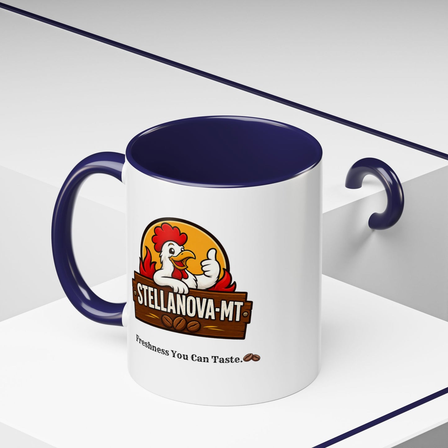 StellaNova-MT "Freshness You Can Taste" Accent Coffee Mug (11, 15oz)