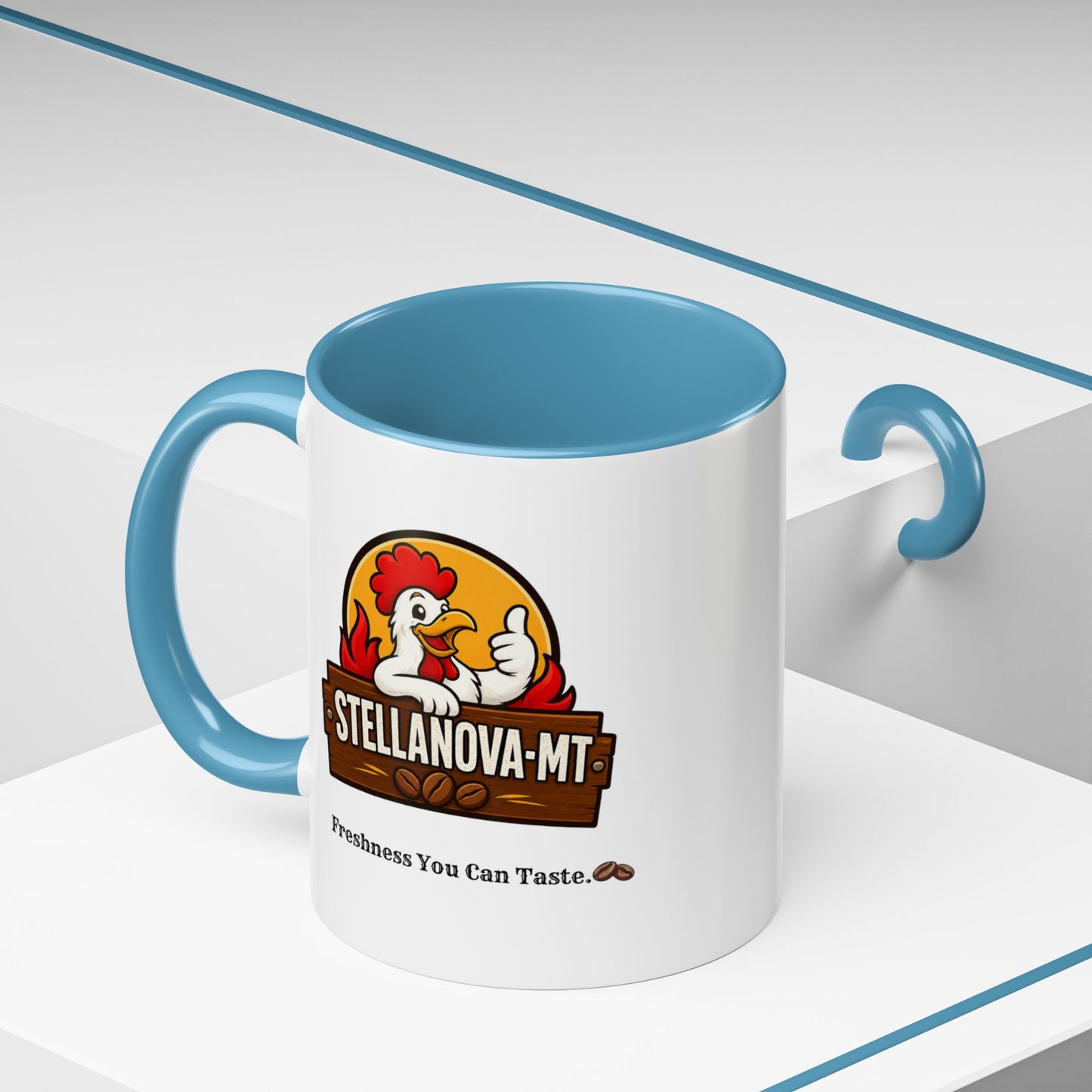 StellaNova-MT "Freshness You Can Taste" Accent Coffee Mug (11, 15oz)