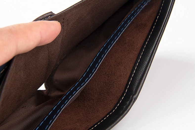 Men's Bifold Leather Credit ID Card Holder Wallet Billfold Purse