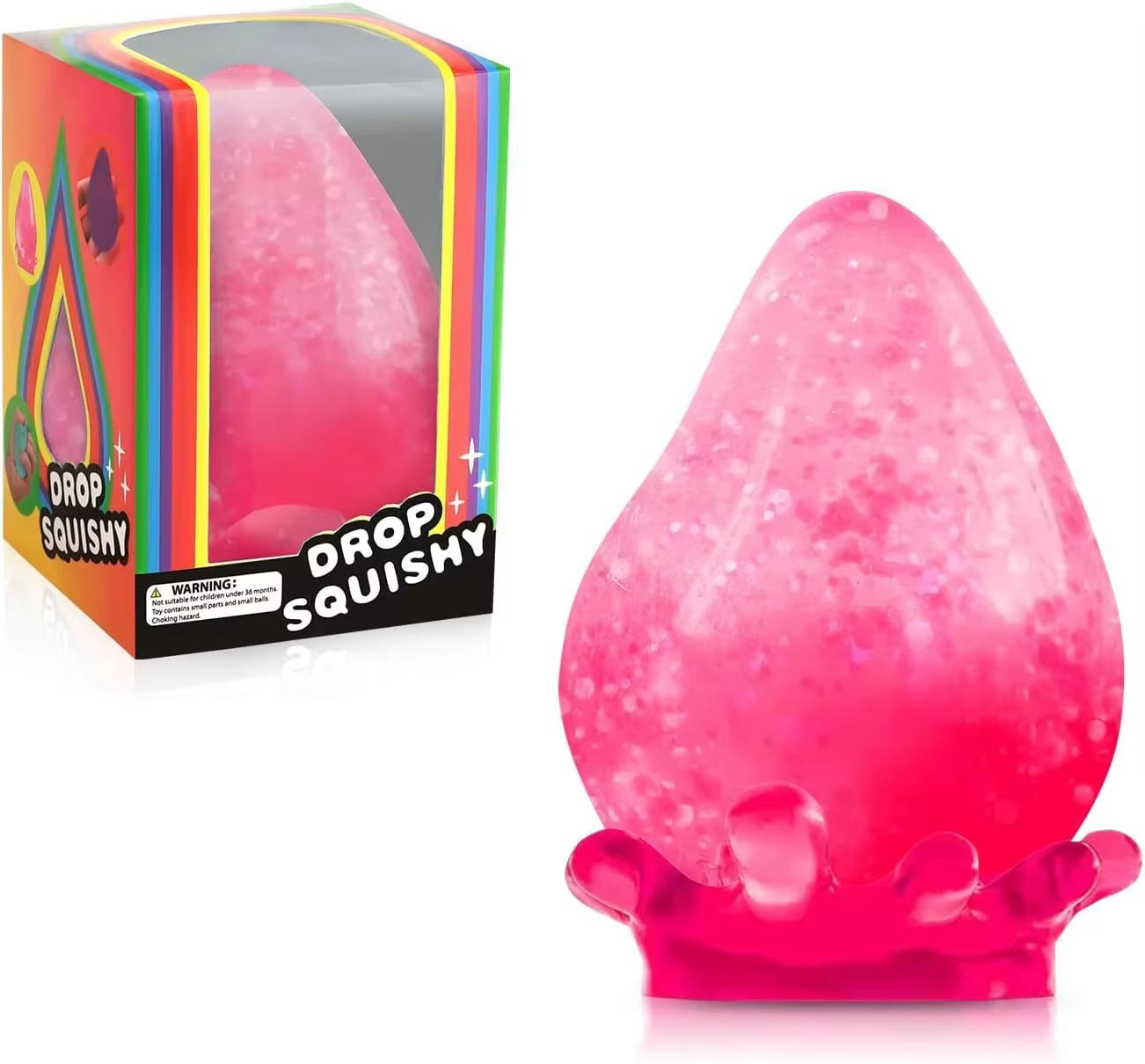 Ice Squishy Drop Malt Sugar Balls Fidget Toys Stress Cube Anxiety Stress Relief Soft Sensory Calming Toys for Kids Adults