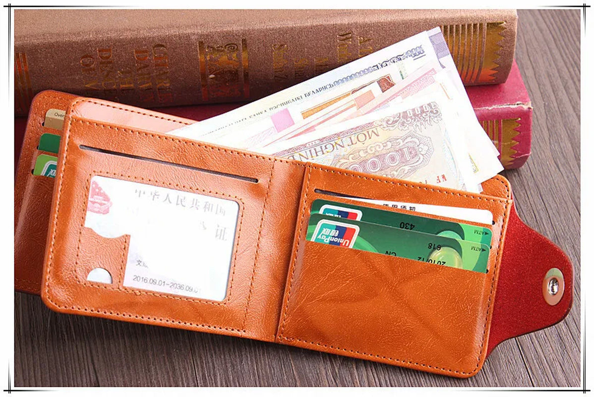 Men'S Wallets with 100 US Dollar Pattern Money Clip PU Leather Wallet Zipper Card Holder Coin Pocket Purse Father'S Day Gifts