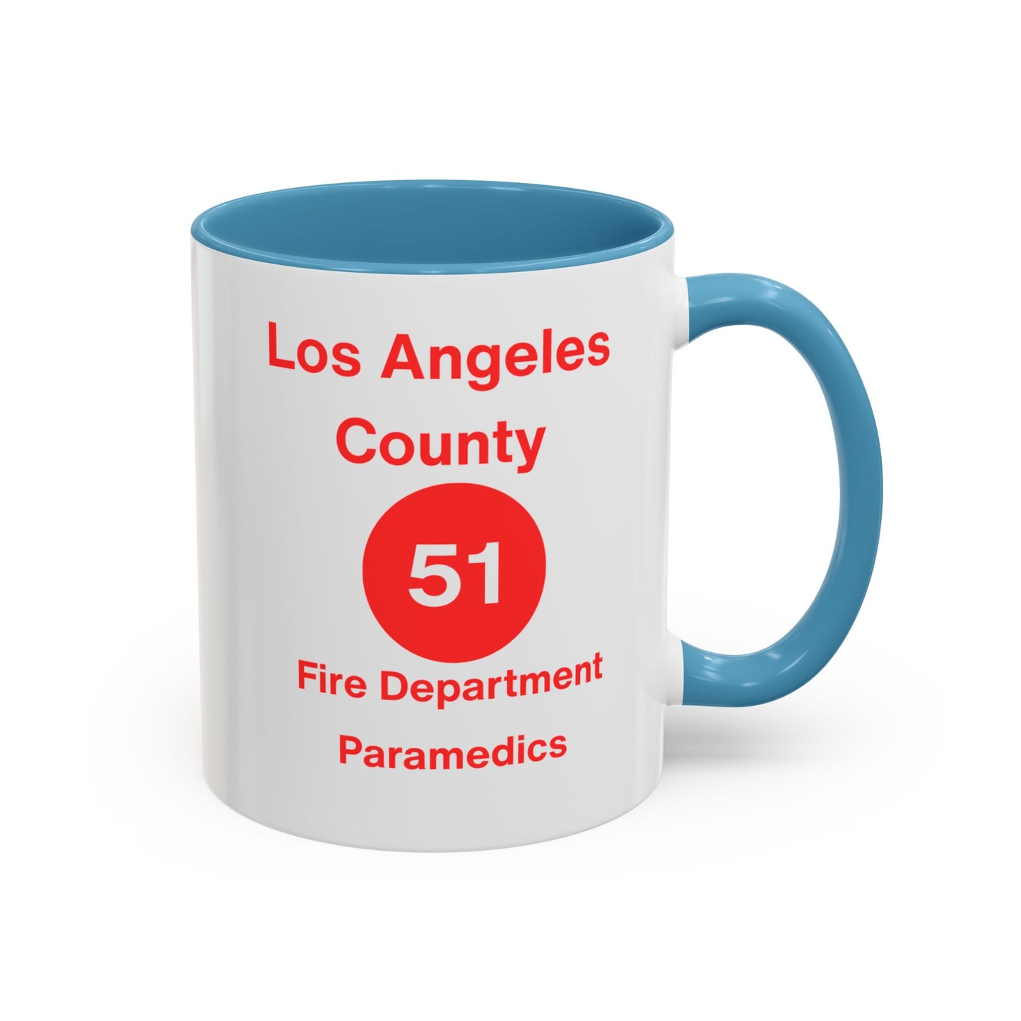 Emergency Paramedic Squad 51 Accent Coffee Mug (11, 15oz)