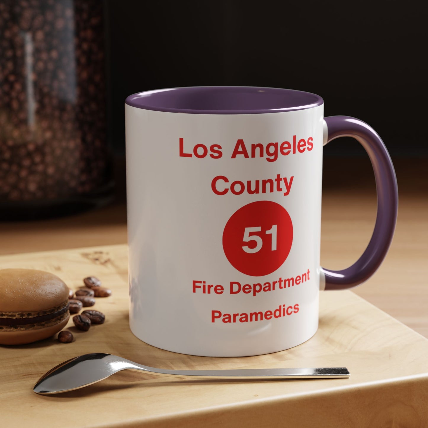 Emergency Paramedic Squad 51 Accent Coffee Mug (11, 15oz)