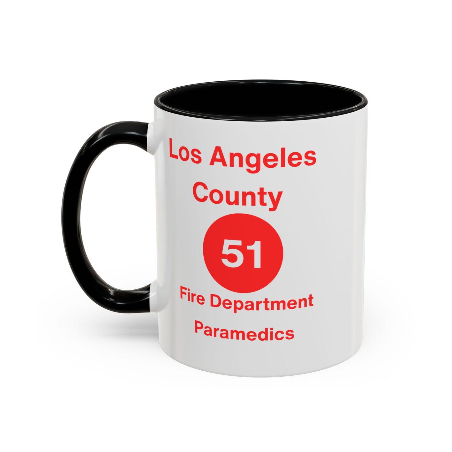 Emergency Paramedic Squad 51 Accent Coffee Mug (11, 15oz)