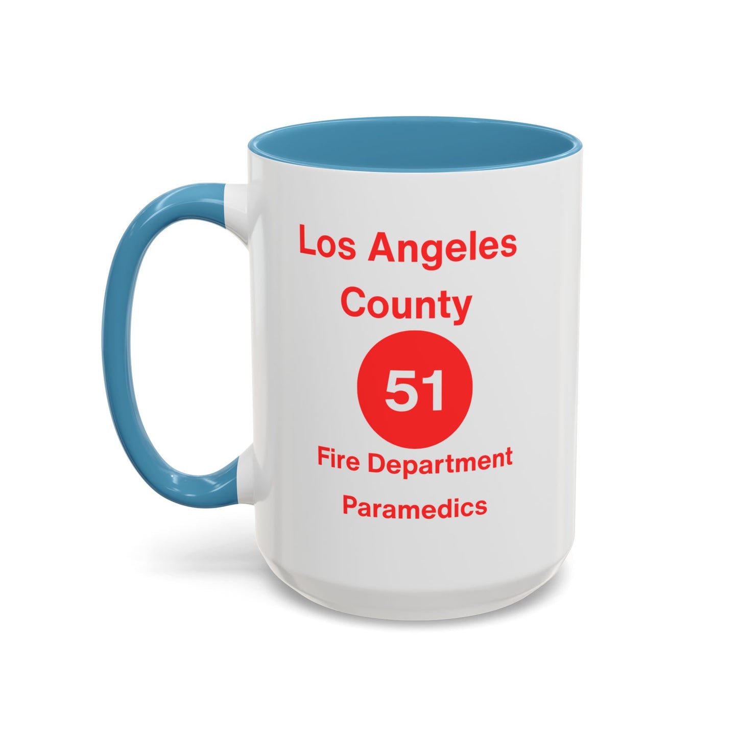 Emergency Paramedic Squad 51 Accent Coffee Mug (11, 15oz)