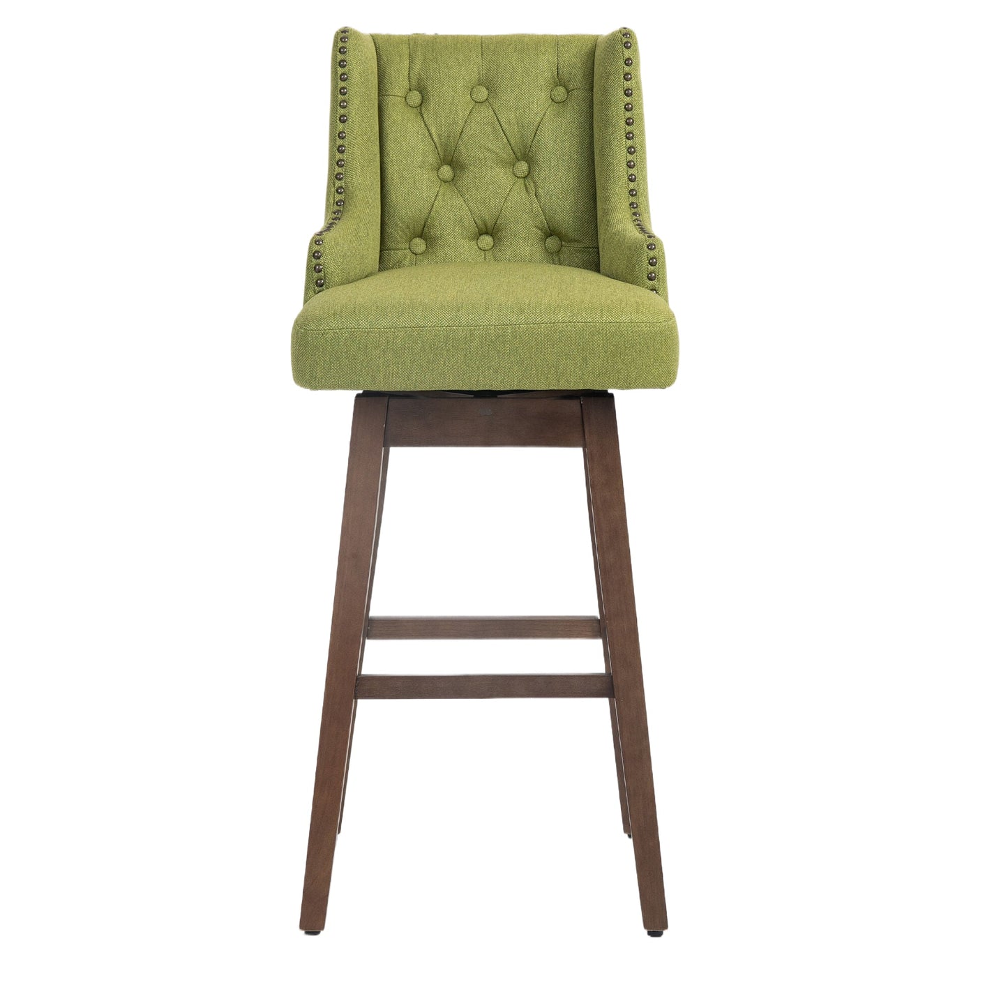 Bar Stools Set of 2- Counter Height Chairs with Footrest for Kitchen.