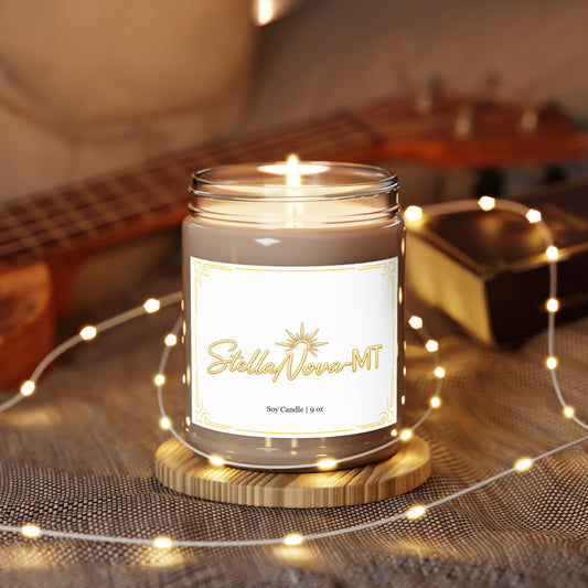 StellaNova-MT Sunrise Scented Soy Candles with White Lid, 9oz