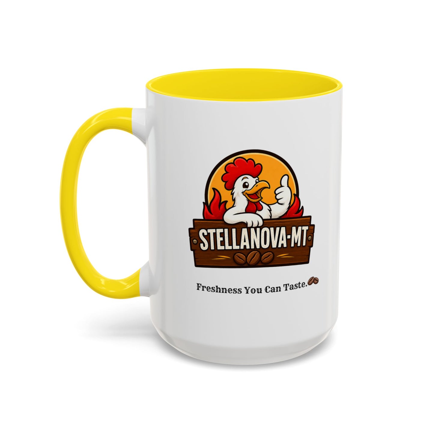 StellaNova-MT "Freshness You Can Taste" Accent Coffee Mug (11, 15oz)