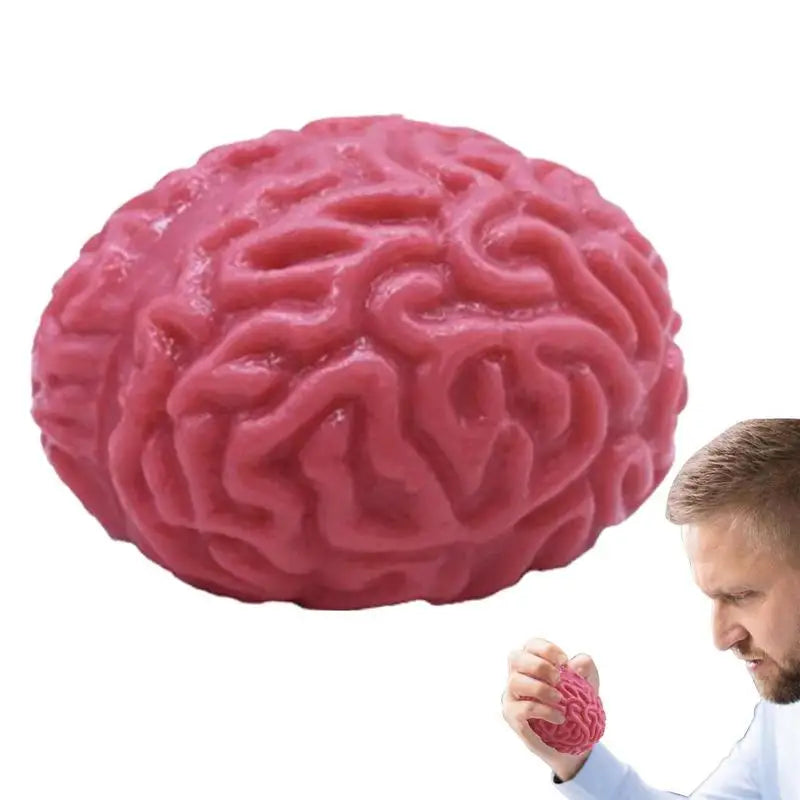 Brain Stress Balls Resistance Fidget Toys Sensory Stress Relief Anxious Therapy Toys Rebound Pinch Squeeze Ball for Kids Adult