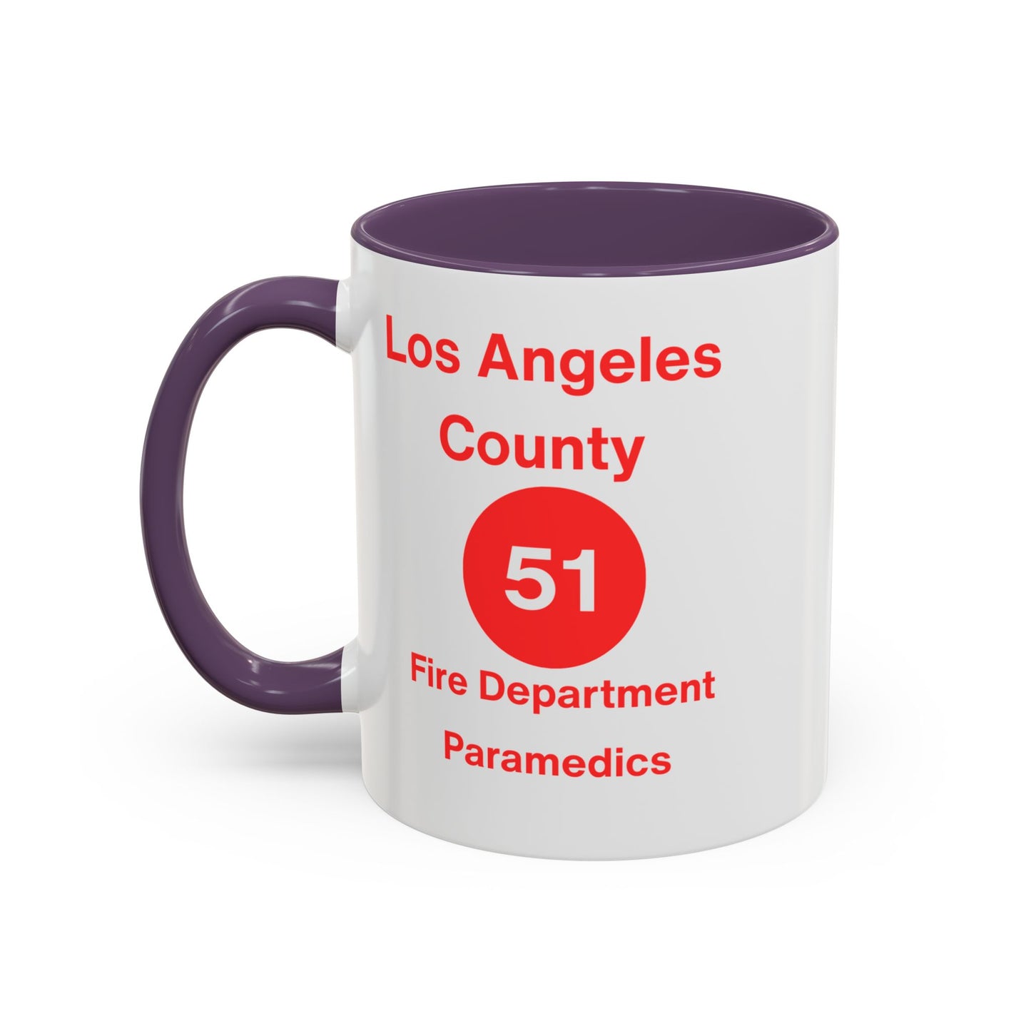 Emergency Paramedic Squad 51 Accent Coffee Mug (11, 15oz)