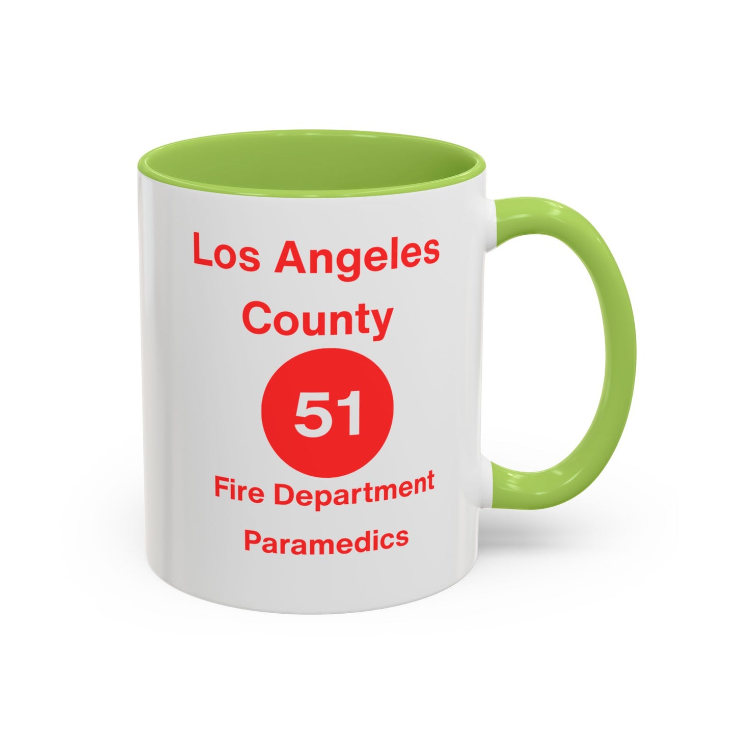 Emergency Paramedic Squad 51 Accent Coffee Mug (11, 15oz)