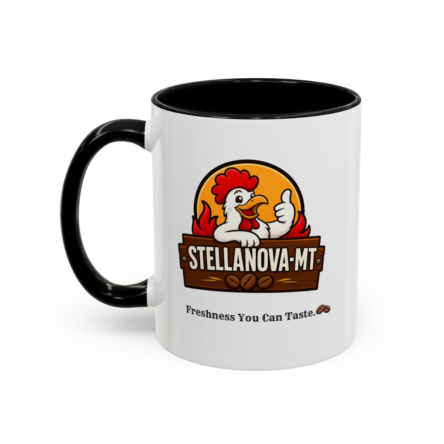 StellaNova-MT "Freshness You Can Taste" Accent Coffee Mug (11, 15oz)