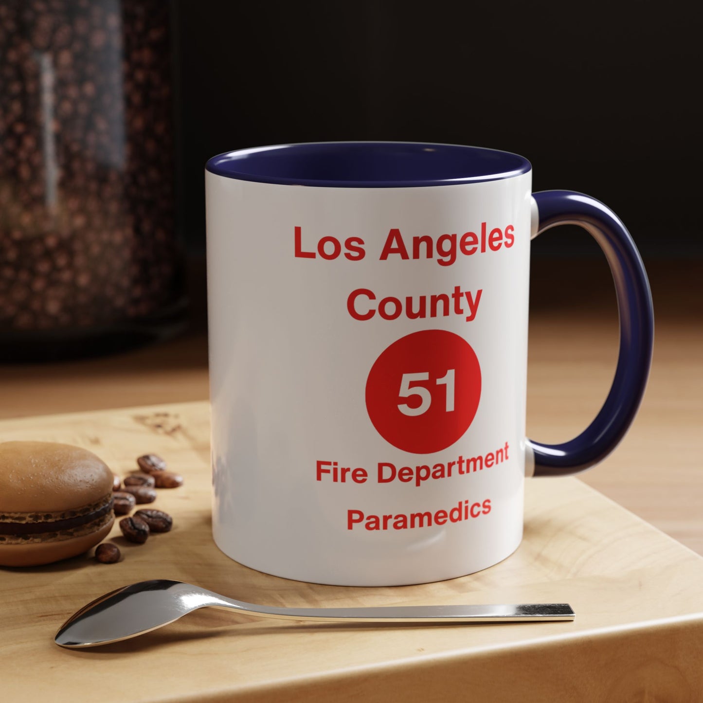 Emergency Paramedic Squad 51 Accent Coffee Mug (11, 15oz)