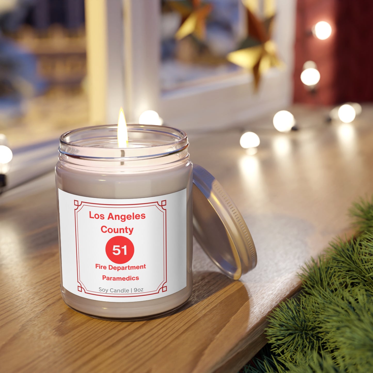 Emergency! Scented Soy Candles with White Lid, 9oz