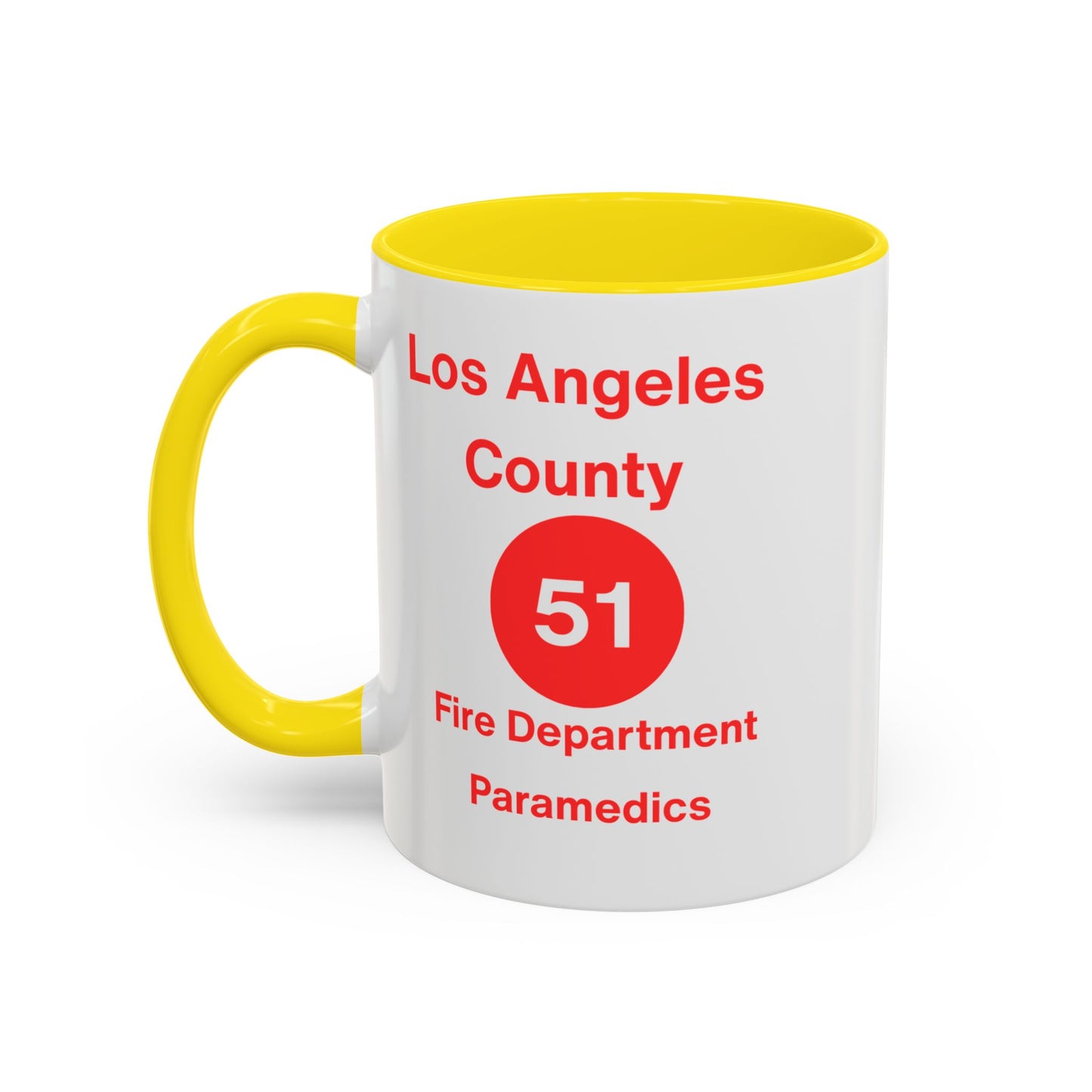 Emergency Paramedic Squad 51 Accent Coffee Mug (11, 15oz)