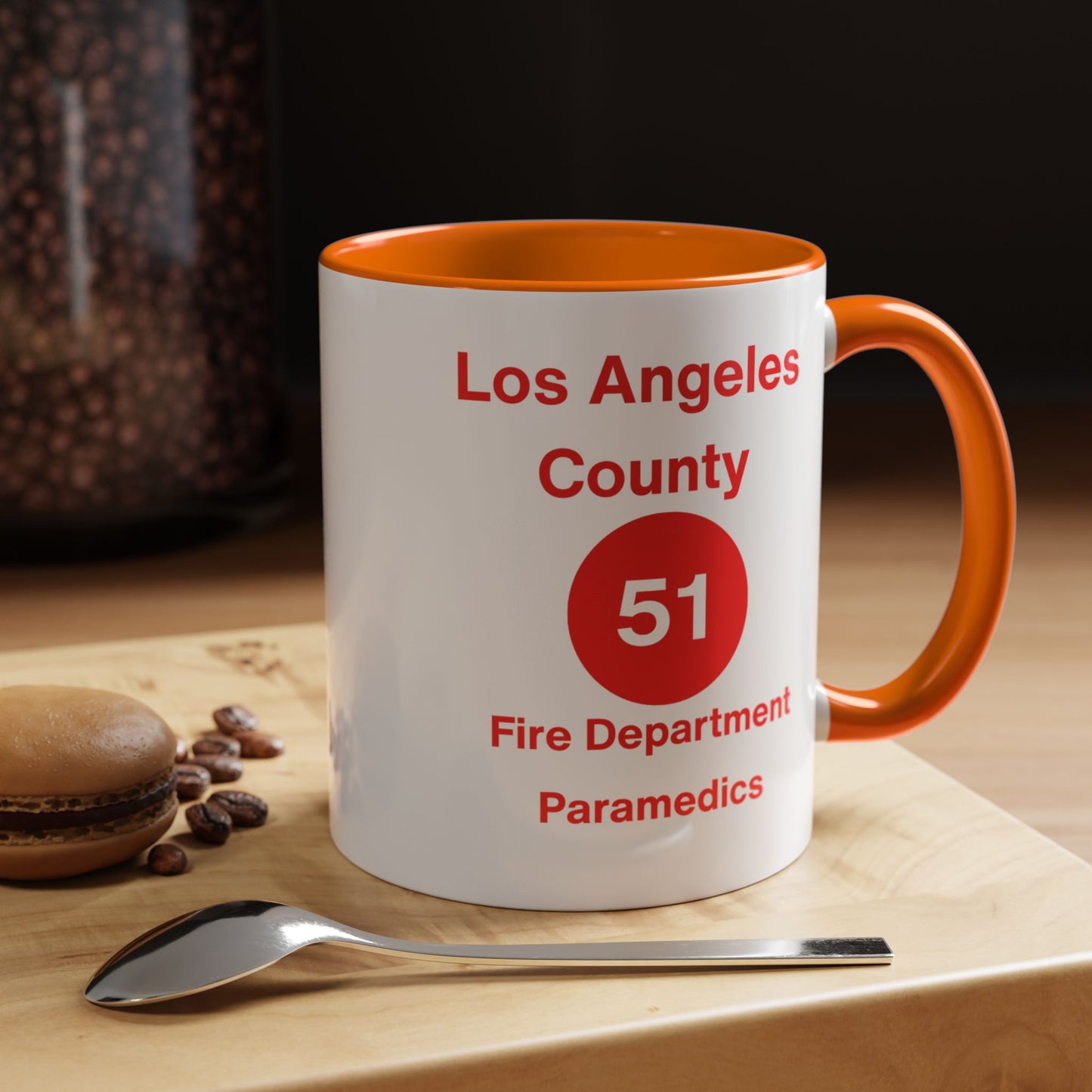 Emergency Paramedic Squad 51 Accent Coffee Mug (11, 15oz)