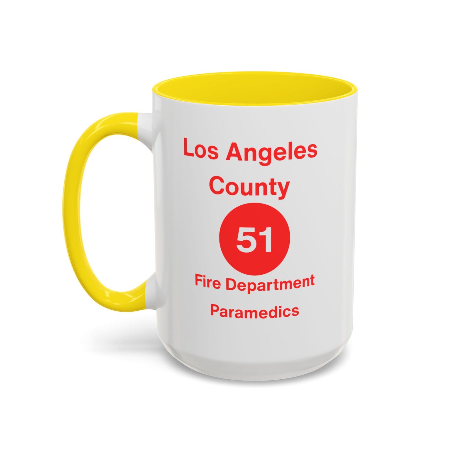 Emergency Paramedic Squad 51 Accent Coffee Mug (11, 15oz)