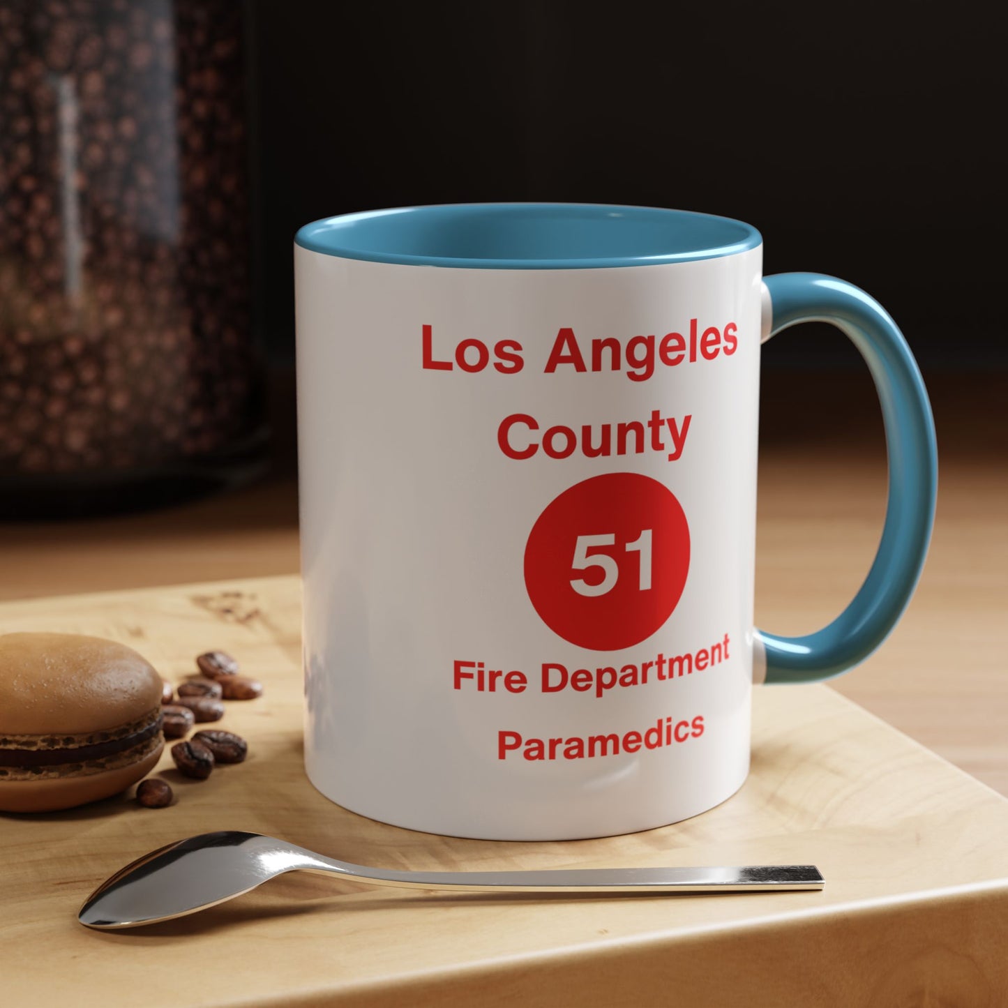 Emergency Paramedic Squad 51 Accent Coffee Mug (11, 15oz)