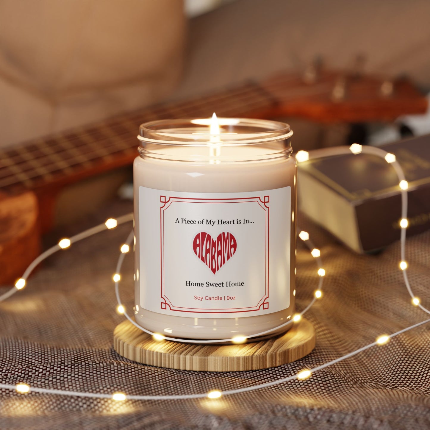 Alabama "A Piece of My Heart is in Alabama" Scented Soy Candle, 9oz