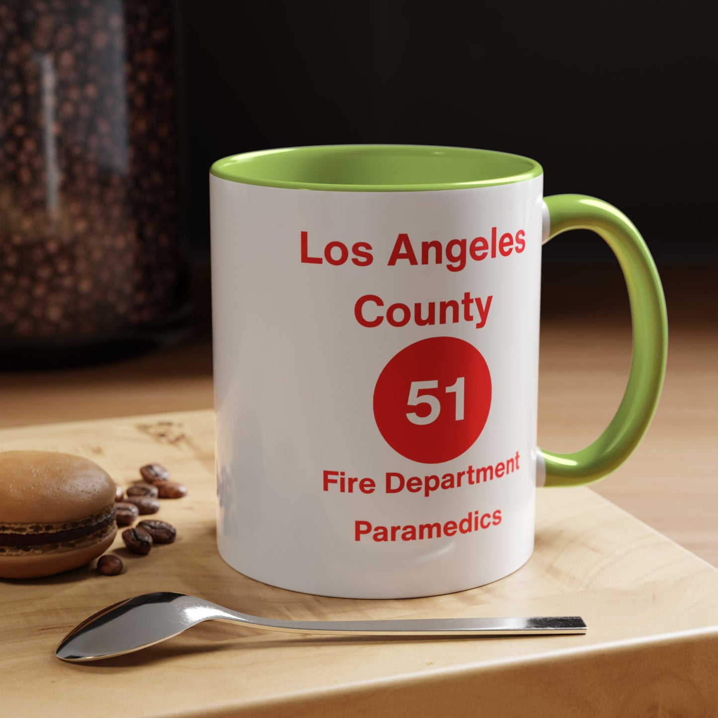 Emergency Paramedic Squad 51 Accent Coffee Mug (11, 15oz)