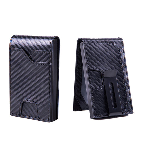 Men's Slim Wallet With Pop Up Card Holder, RFID Blocking, Minimalist