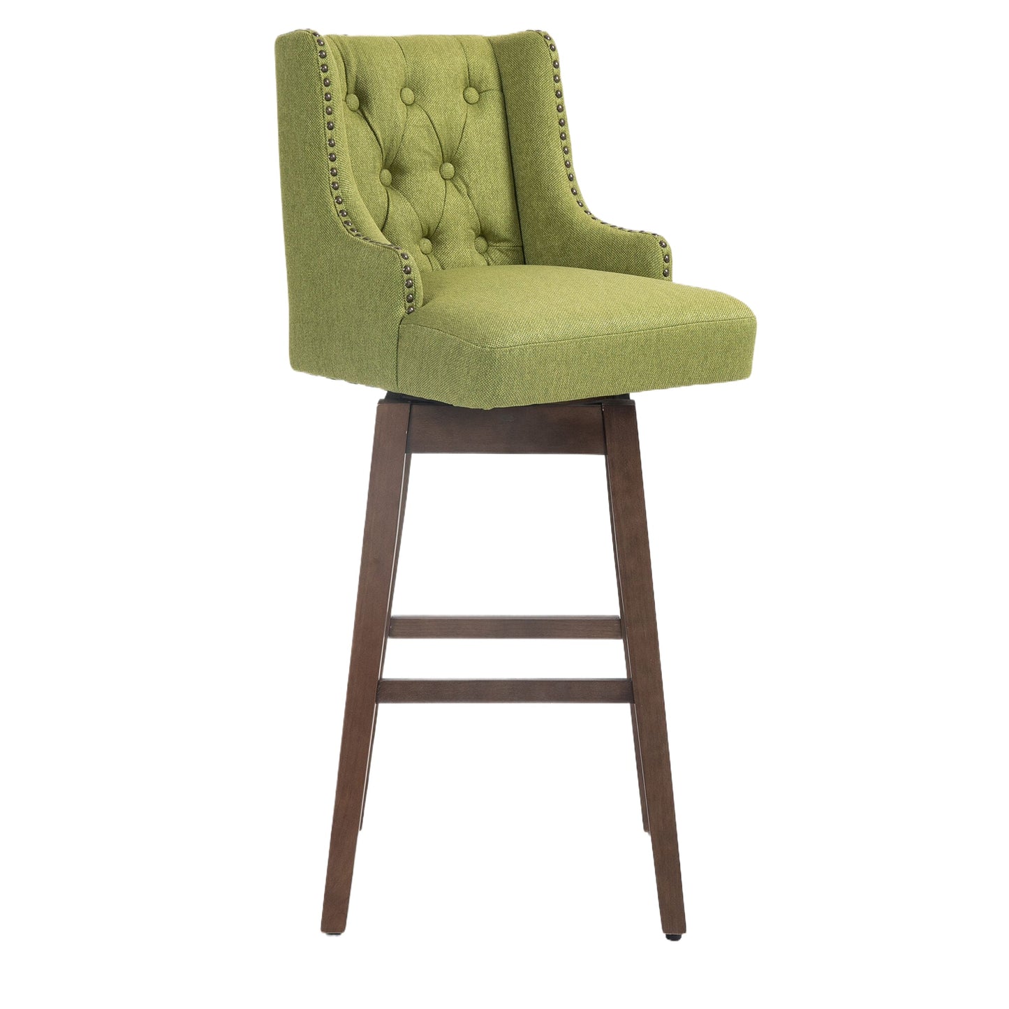 Bar Stools Set of 2- Counter Height Chairs with Footrest for Kitchen.