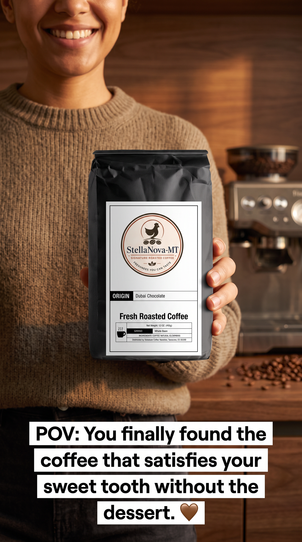 StellaNova-MT Signature Gourmet Roasted Dubai Chocolate Coffee