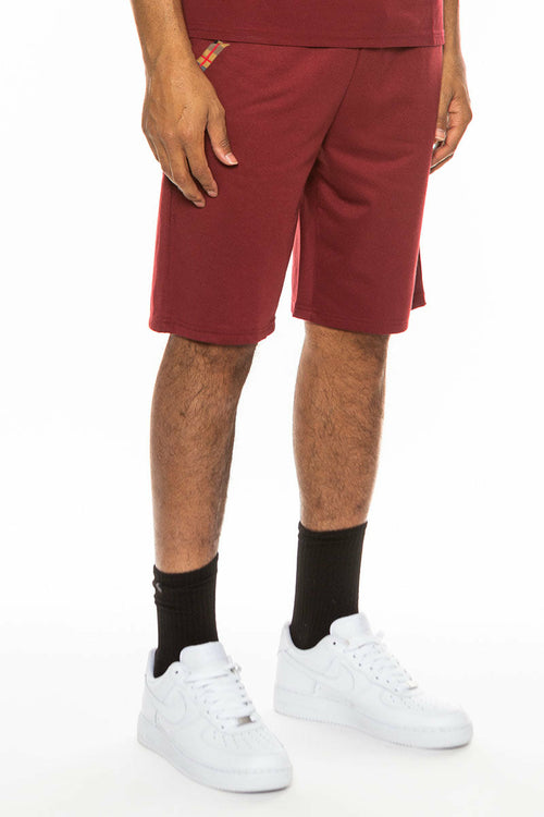 Checkered Men's Detail Shorts EMS4102