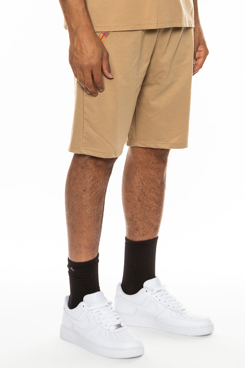 Checkered Men's Detail Shorts EMS4102