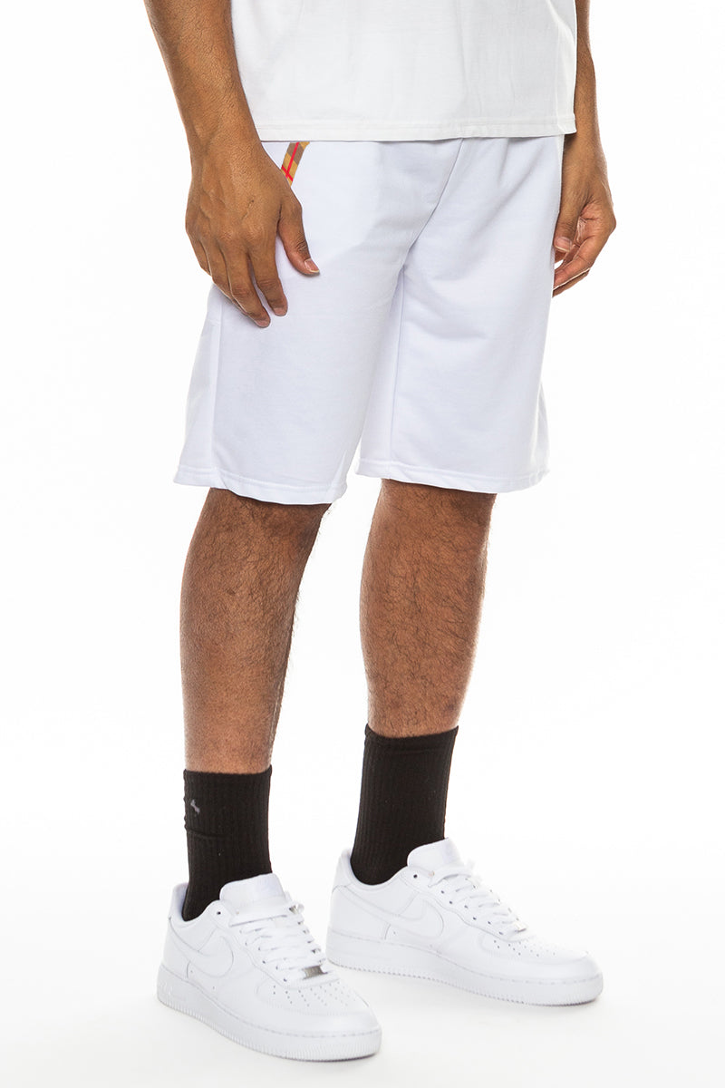Checkered Men's Detail Shorts EMS4102