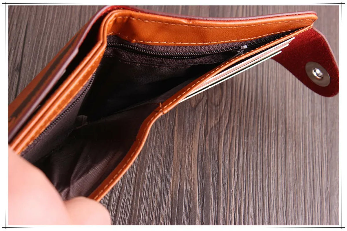 Men'S Wallets with 100 US Dollar Pattern Money Clip PU Leather Wallet Zipper Card Holder Coin Pocket Purse Father'S Day Gifts
