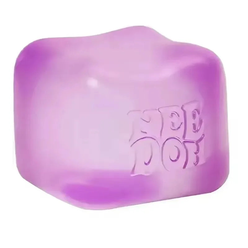 Needoh Squishy Schylling Nice Cube, Sensory Stress Reliever, Fidget Tool, Anti-Anxiety Relief Squeeze Toy For Kids.