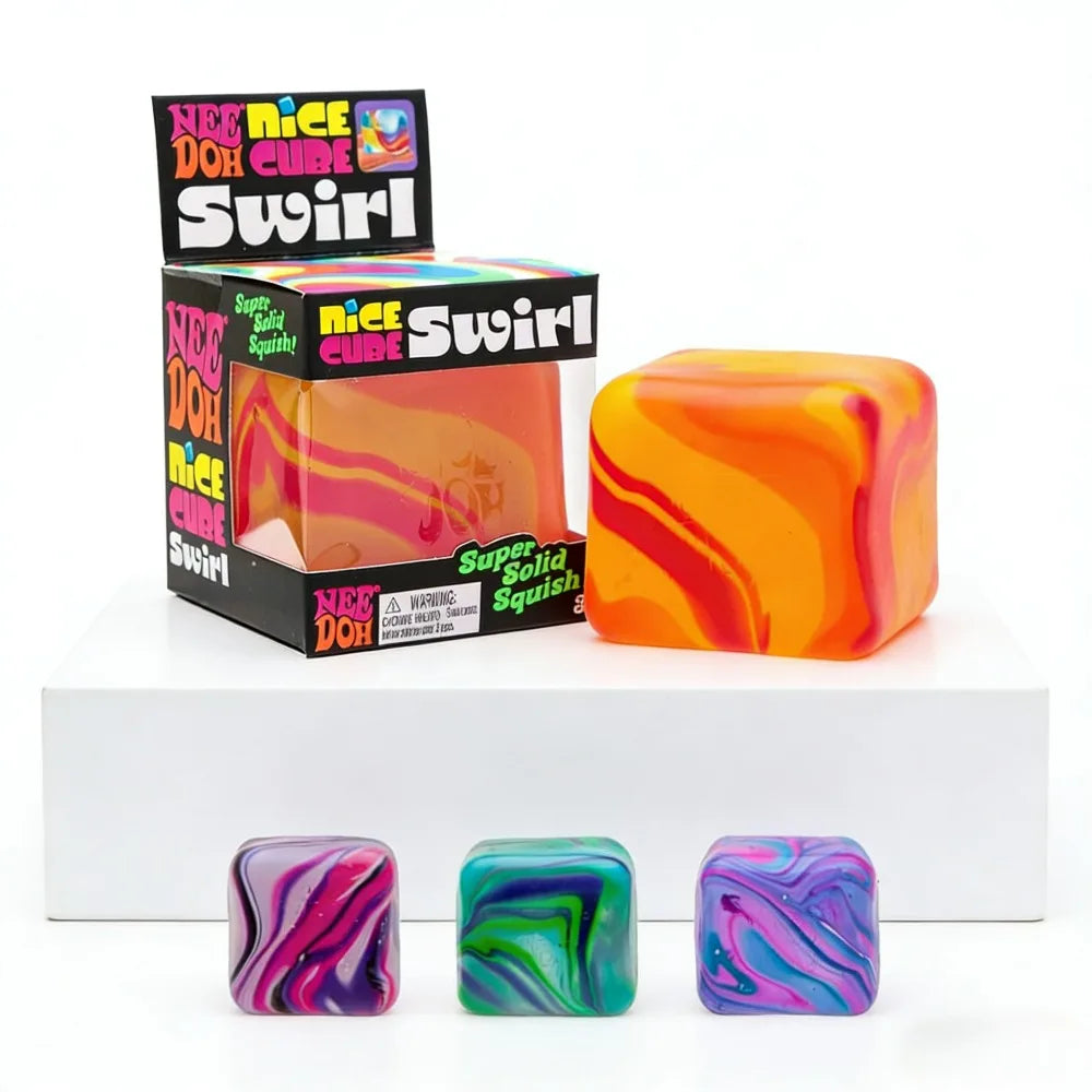 2026 Needoh Nice Cube Sensory Squeeze Toy with Super Solid Squish Stress Relief Anxiety Sensory Tool - 2.17" Cube New