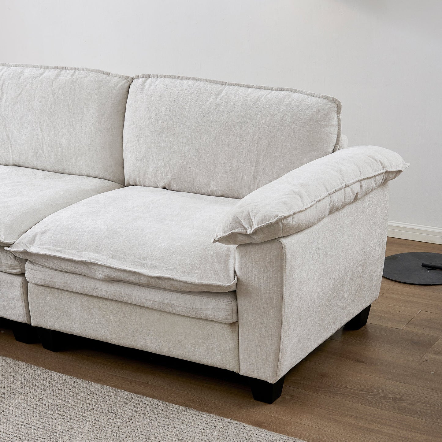 Living Room - Big Loveseat Luxury Couch with Soft Chenille