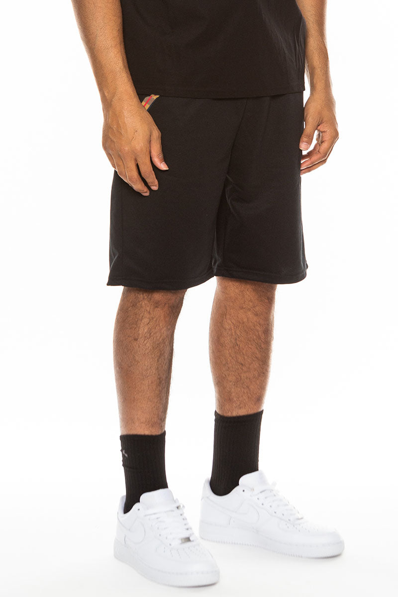 Checkered Men's Detail Shorts EMS4102